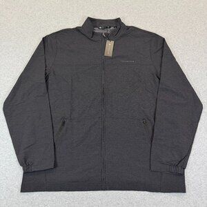 Travis Mathew Valley View Full Zip Jacket Heather Black 2XL Golf Performance NWT